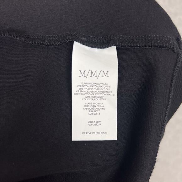 Cabi Black Disco Micro Polka Dot Long Wrap Dress Size Medium Style# 5609 - Picture 10 of 10